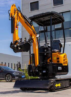 拓海供应家用小型履式挖掘机HT08履带带1.3吨挖土开沟用钩 机 出