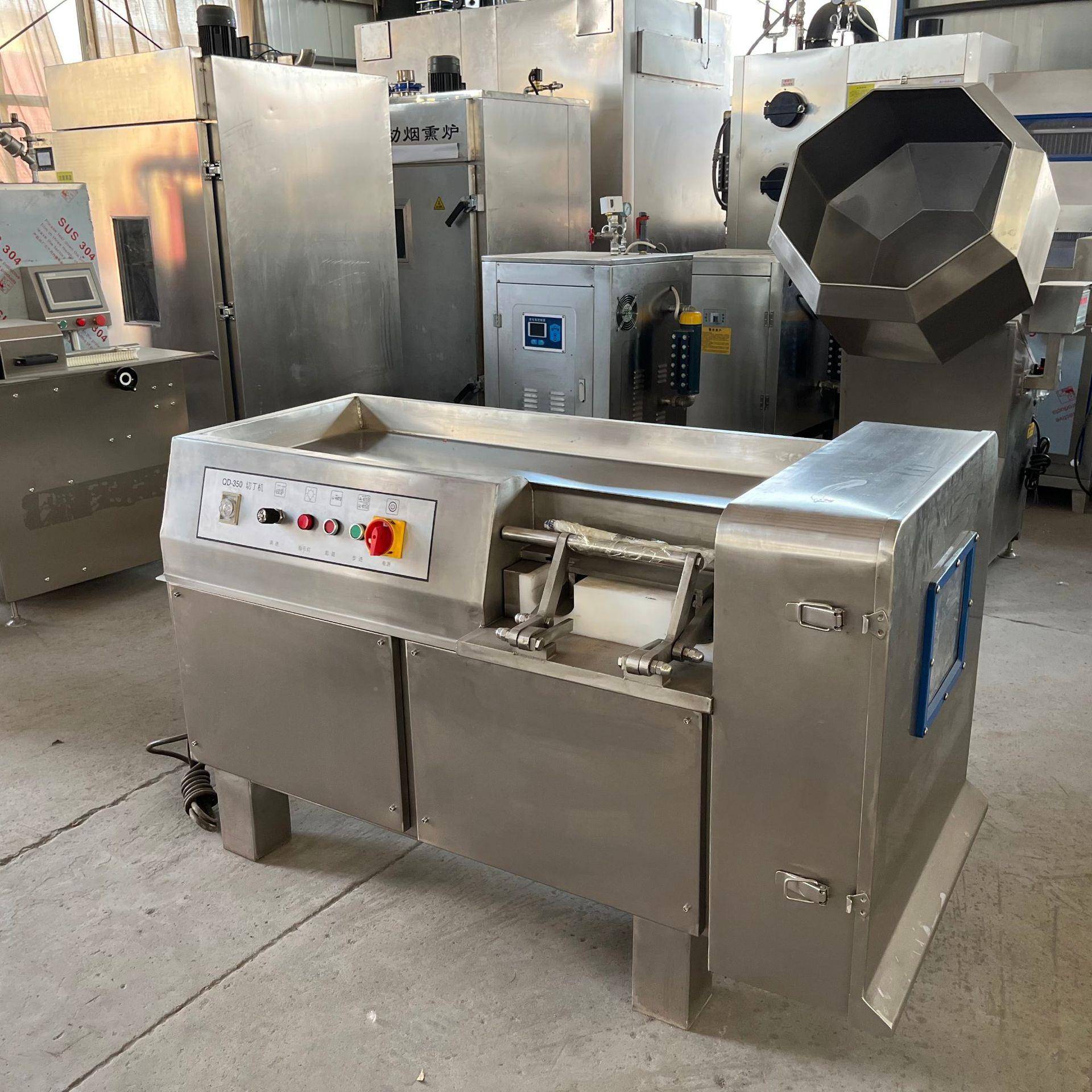 LWS全自动鸡微冻肉切丁 多功能立式胸机肉切粒机 设不锈钢冻肉切