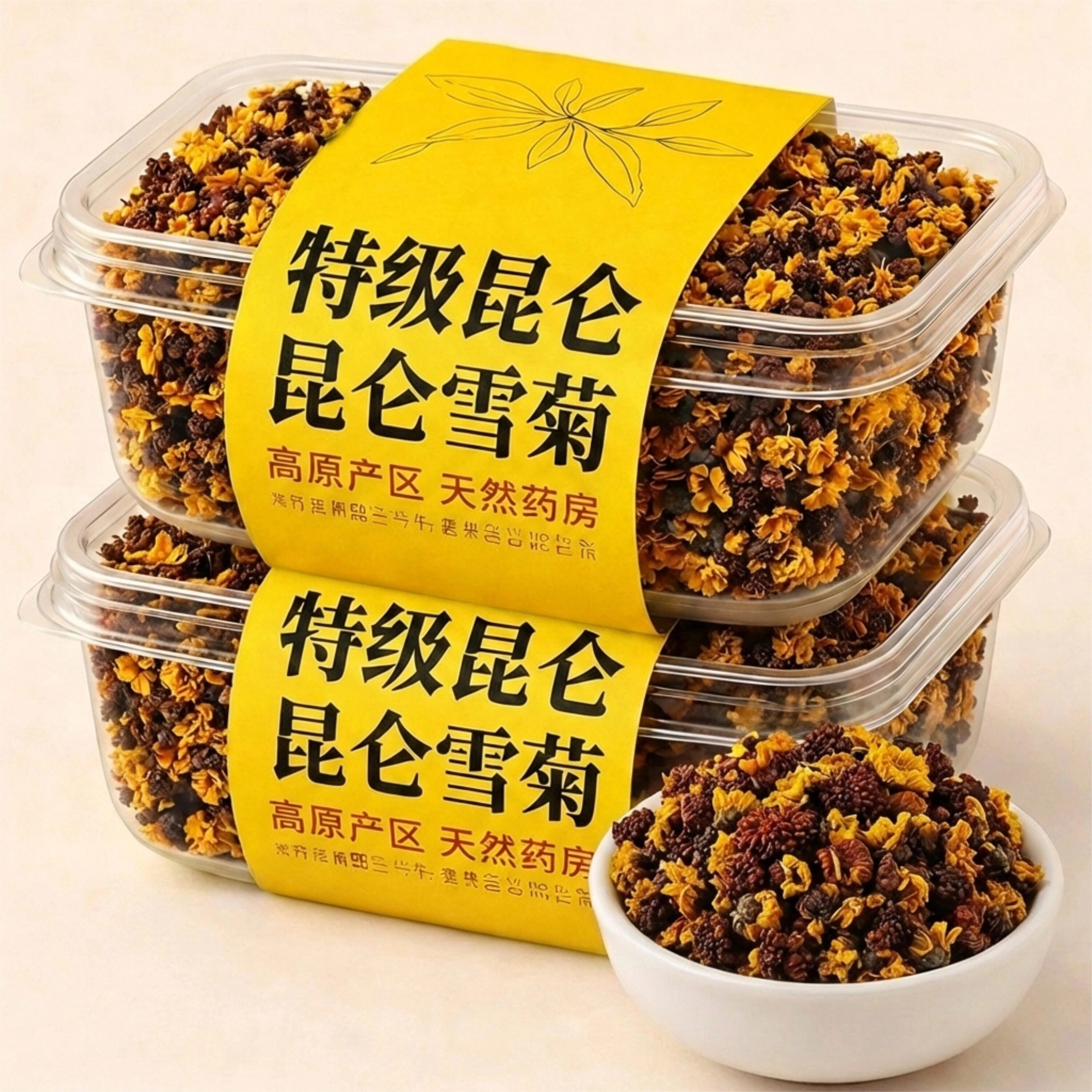 新疆昆仑雪菊官方旗舰店特级菊花茶特级正品野生血菊茶中药材菊花