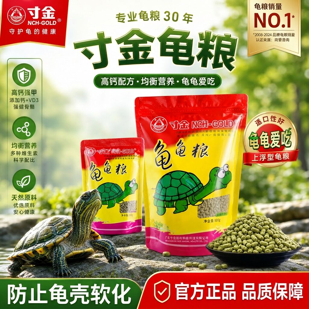 寸金龟粮乌龟饲料官方旗舰店三色龟粮幼龟巴西龟草龟龟粮食乌龟粮图片