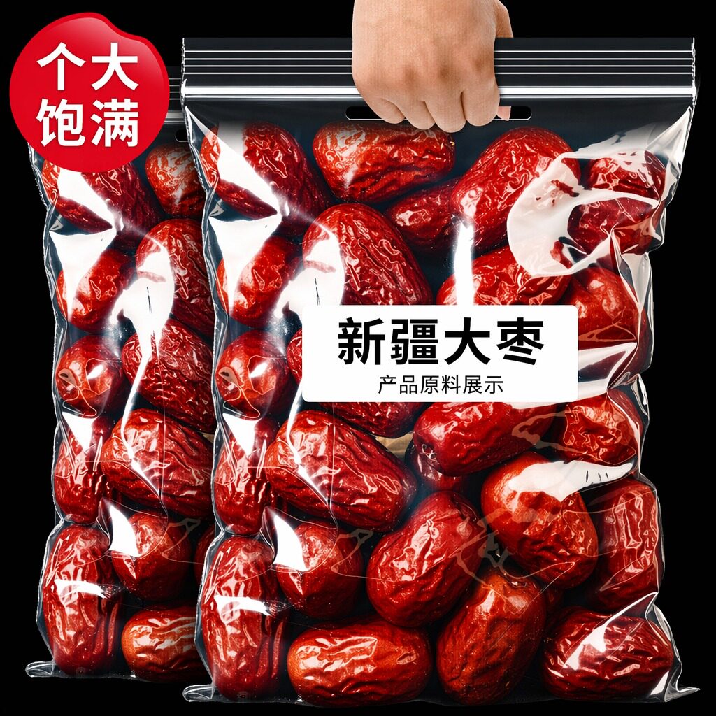 正宗和田大枣特级新货新疆红枣官方旗舰店补气养血女煲汤零食干果