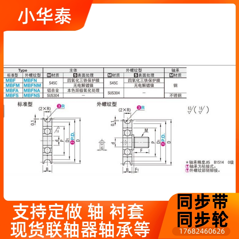 圆带轮/圆皮带用惰轮/