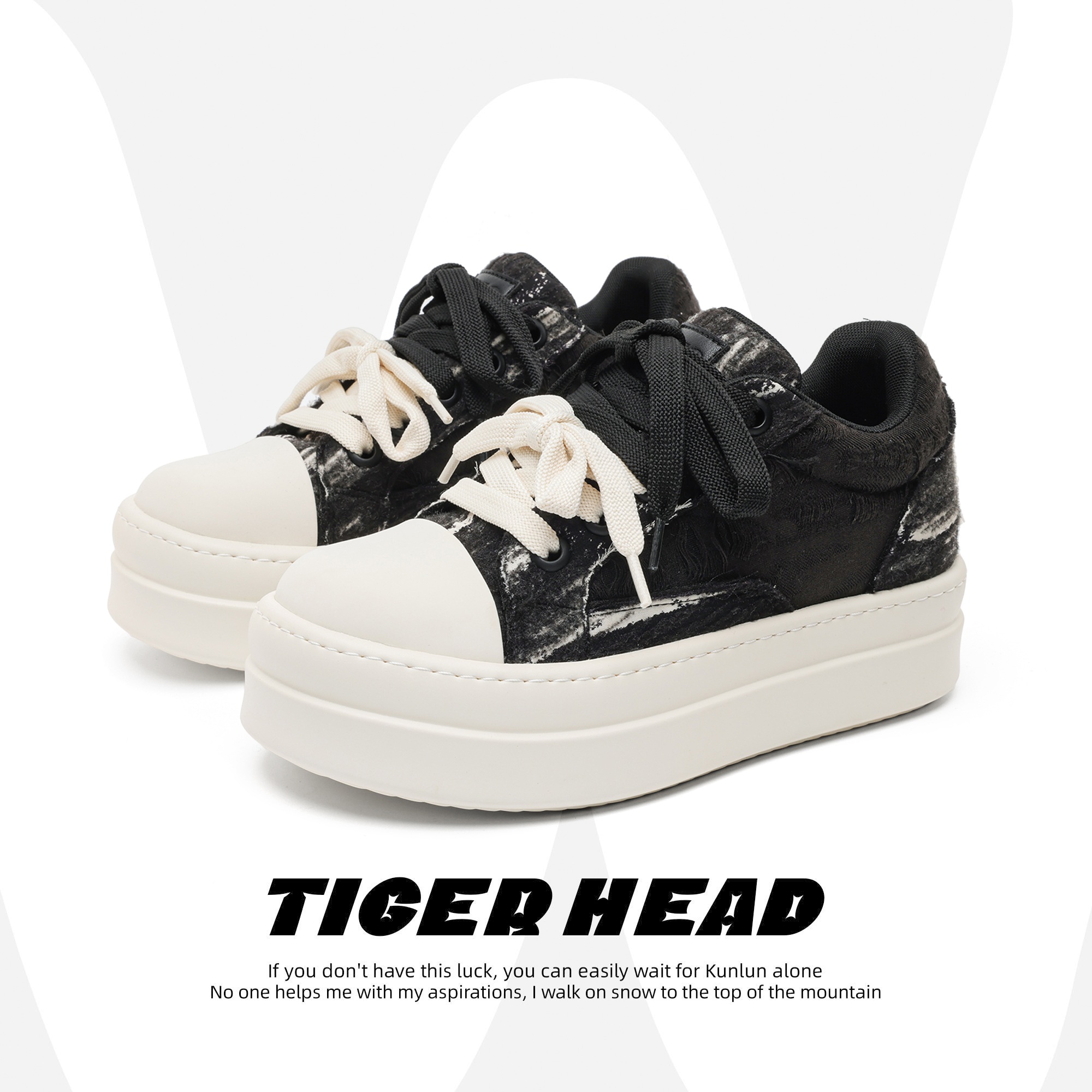 隐形增高8CM厚底休闲板鞋男女款