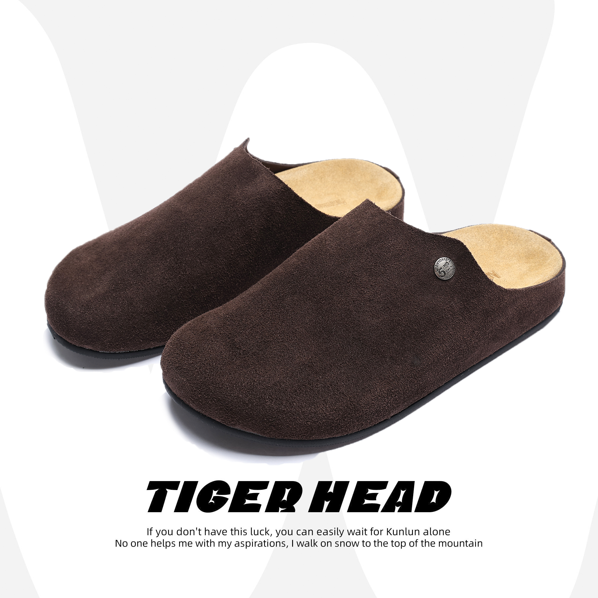 包头勃肯鞋男穆勒老钱风复古拖鞋