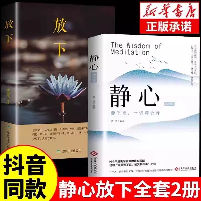抖音同款静心和放下书正版人生没什么放不下智慧哲学战胜心理学青春成功励志心灵鸡汤正能量修心修身养性书籍畅销书排行榜大学文化