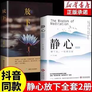 抖音同款静心和放下书正版人生没什么放不下智慧哲学战胜心理学青春成功励志心灵鸡汤正能量修心修身养性书籍畅销书排行榜大学文化