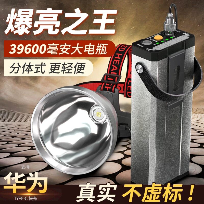 铭久分体式强光超亮头灯