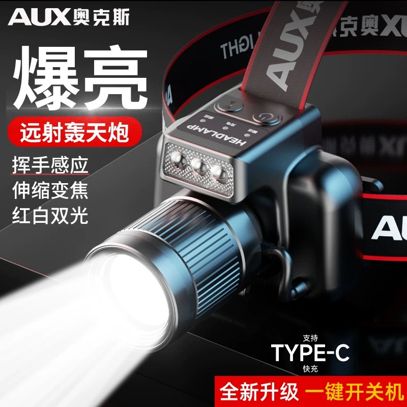 奥克斯头灯2024新款强光