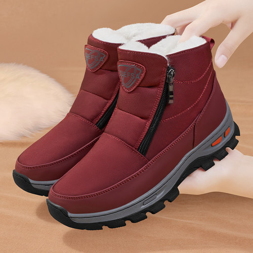 羊毛棉鞋女款舒适保暖防滑