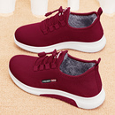 秋冬保暖加绒中老年人防滑老太太软底妈妈鞋 新款 女棉鞋 老北京布鞋