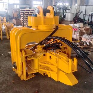 挖掘机改装液压打桩机 水泥桩静音冲击锤 生产多功能振动压桩