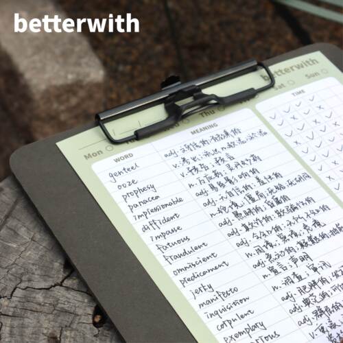 betterwith旷野系列密度板书写板夹速写板写字垫板·A4A5文件夹