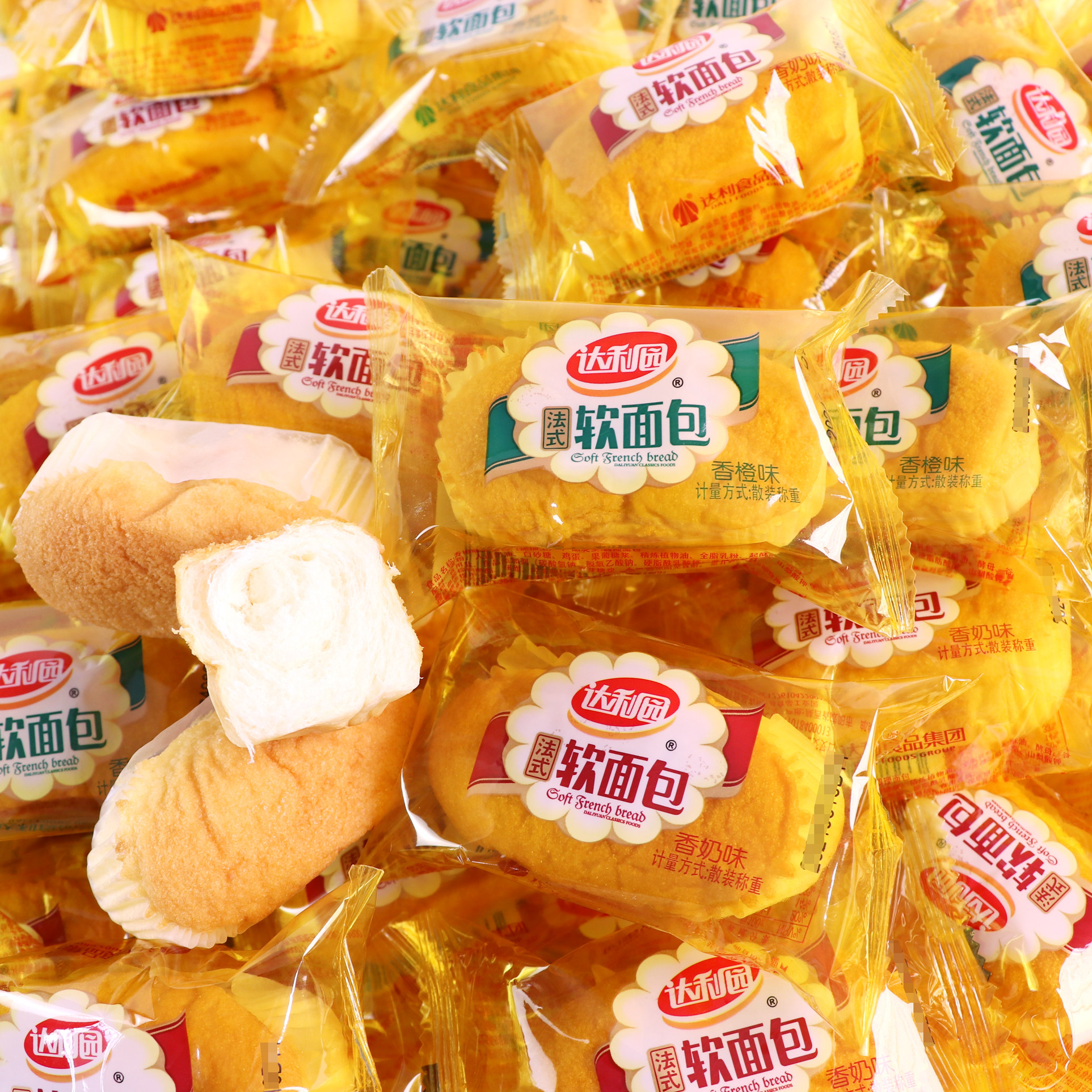 达利园软面包法式小蛋糕点心早餐代餐饱腹小零食充饥休闲食品散装