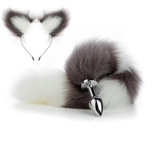 猫尾巴插件cosplay情侣款萝莉可穿戴拆卸可爱狐狸尾巴猫尾巴女友