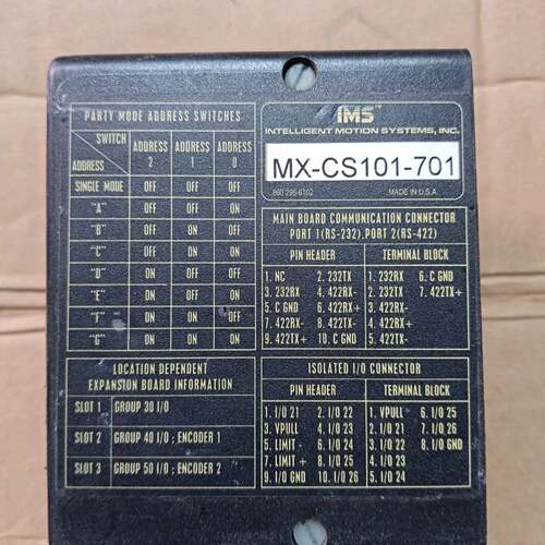 可维修IMS步进驱动器MX-CS101-701 ，实物如图议价