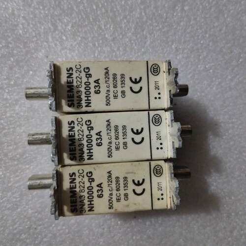 可维修3NA3822-2C，63A，500V，NH00，西门子熔断器