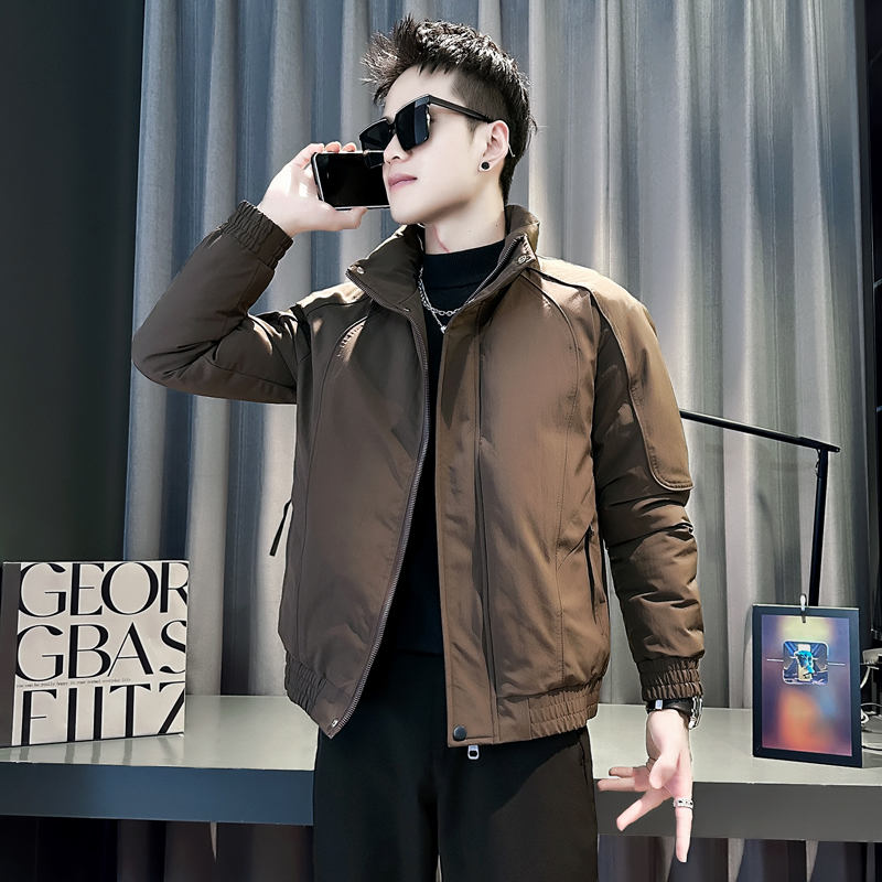 冬季立领棉衣外套S小码男装简约男士厚棉服矮小个S号夹棉夹克棉袄