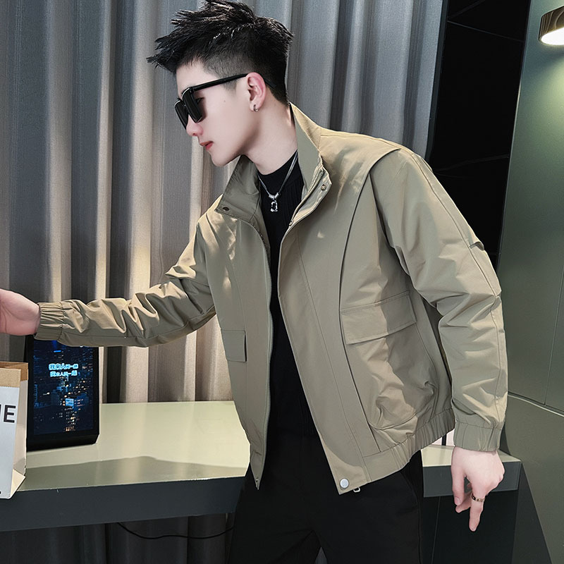 160矮小个子小码工装夹克外套2025秋装S号修身夹克男生休闲XS上衣