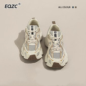 百搭炸街网面透气休闲运动鞋 轻奢松糕厚底老爹鞋 女2026春秋新款