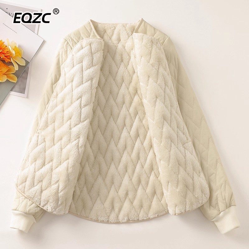 加绒保暖棉服女内搭内穿小棉袄