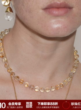 SOFTROOM天然黄水晶串珠项链