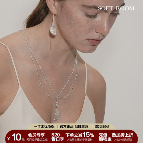 SOFTROOM花瓣珍珠项链耳线