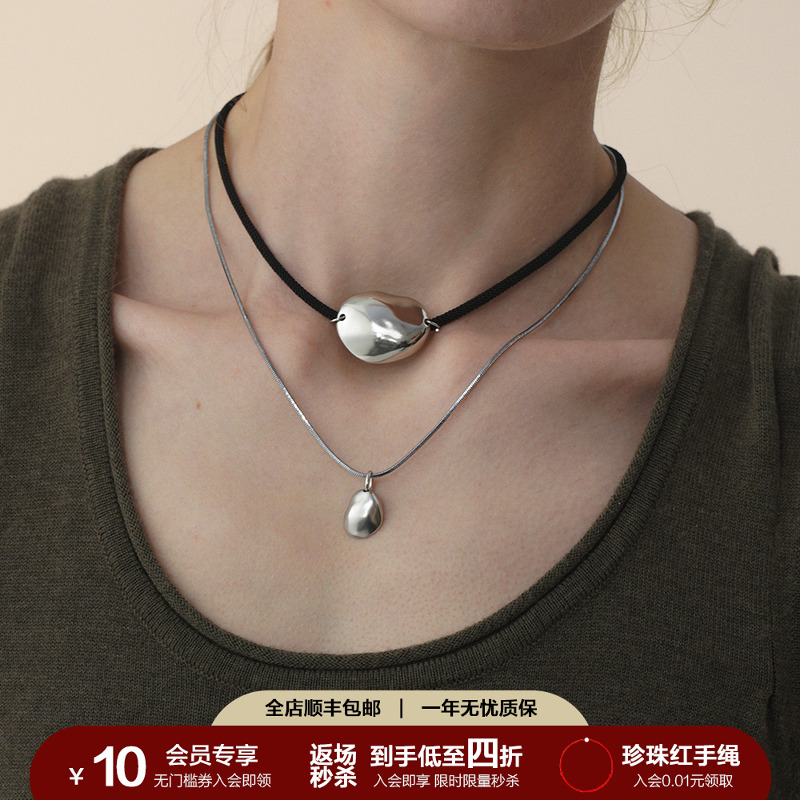 SOFTROOM哑光极简choker卫衣链