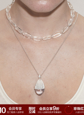 SOFT ROOM松果拉丝长项链麂皮绳叠戴礼物小众原创高级感设计极简