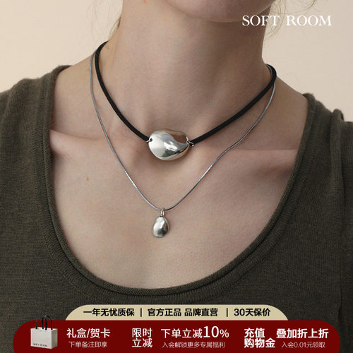 SOFTROOM哑光极简choker卫衣链
