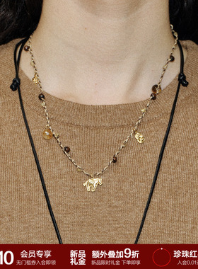 SOFT ROOM马上有钱编绳项链配饰小众设计高级感女本命年生日礼物