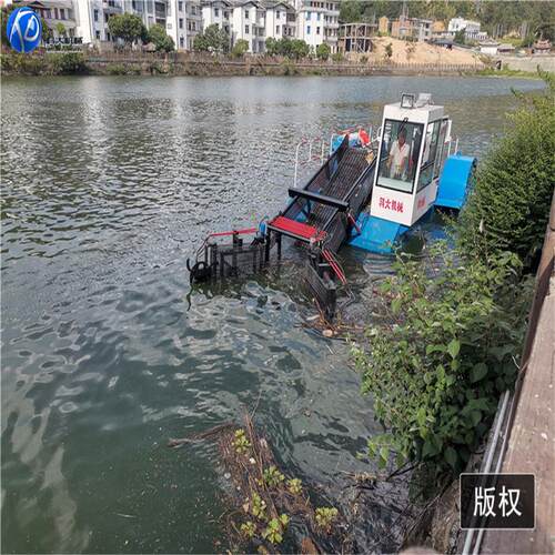 青州供应水葫芦收割船 水面垃圾打捞船 全自动割草机现货