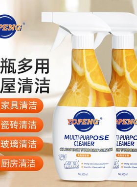多功能清洁剂强效去油去污深度除菌厨房卫生间家居清洗神器不伤手