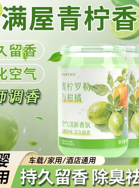 YOPENG青柠车载香薰持久留香浴室卧室厕所汽车大师香氛除臭除异味