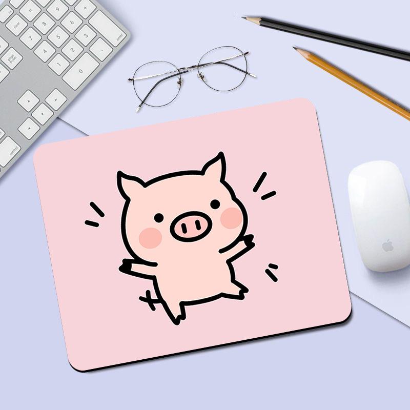 可爱小猪鼠标垫办公桌面垫卡通猪猪桌垫宿舍电脑键盘垫护腕防滑垫