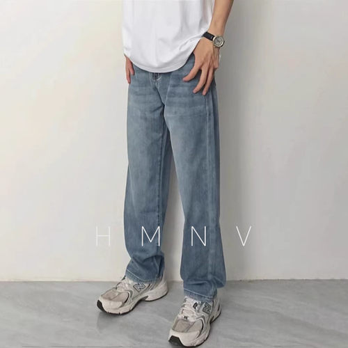 HMN Studio夏季薄款2024新款美莱赛尔冰丝透气舒适复古牛仔裤男