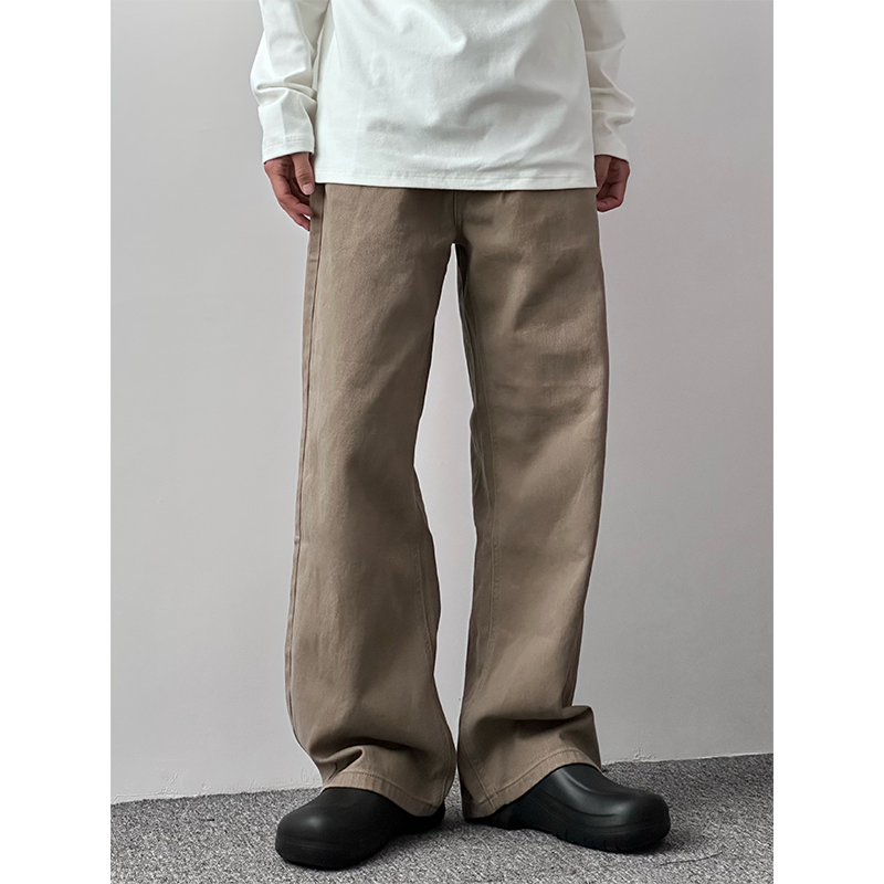 HMNStudio日系复古水洗休闲裤