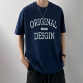 Studio夏季 新款 美式 HMN 休闲宽松情侣短袖 T恤印花百搭潮男生上衣