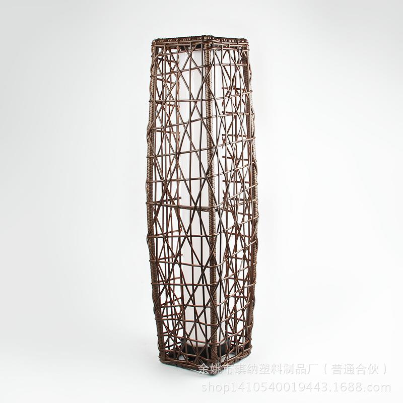 多规格太阳能led仿藤花园草坪灯花园藤编庭院灯16*16/19*19*H68cm