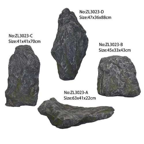 仿真石头楼梯下客厅庭院园林景观原生石玻璃钢假石青龙石黑山石