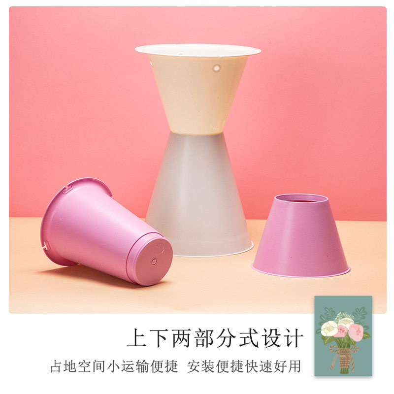 包花箭筒鲜花花束低腰迷你包花桶 花束内胆固定底座 花艺包装材料
