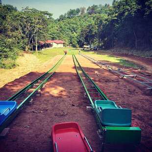 滑草轨道景区户外大型滑草场旱滑轨道滑草车滑道草上飞滑道