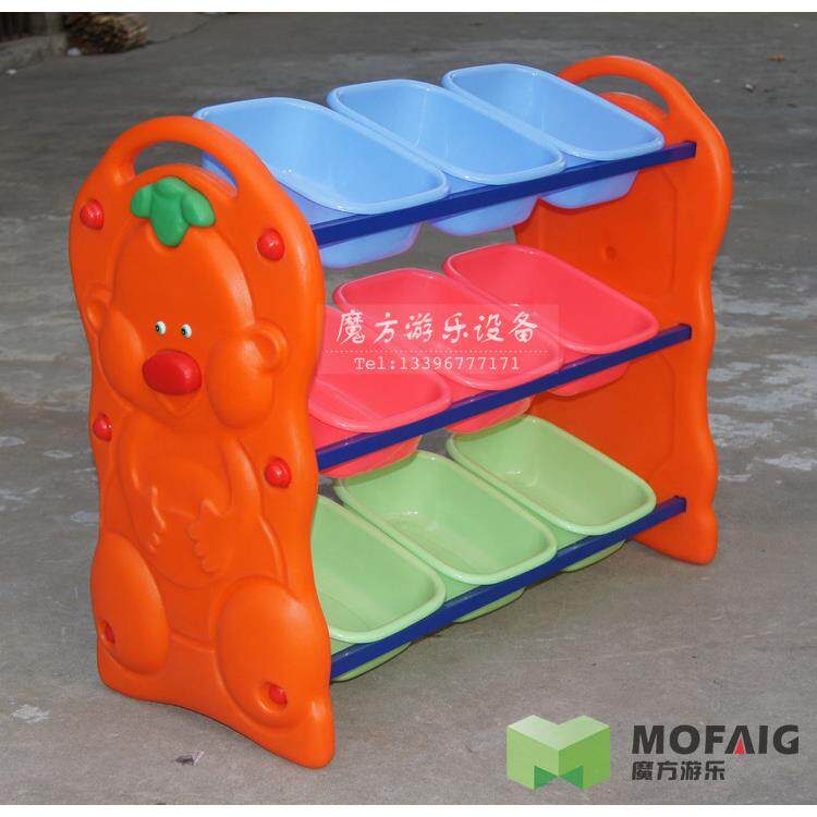 幼儿九格玩具整理架/玩具架/角落收拾架/储物架/塑料收纳柜