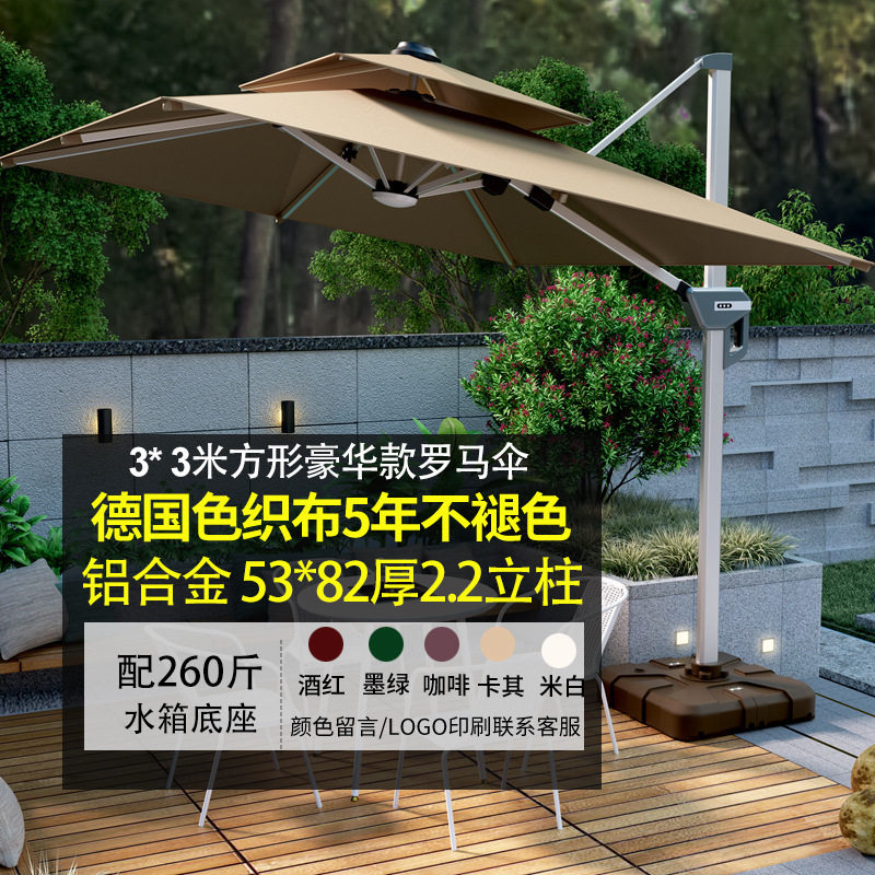 遮阳伞户外伞庭院伞别墅花园露台大太阳伞棚商用摆摊室外罗马伞