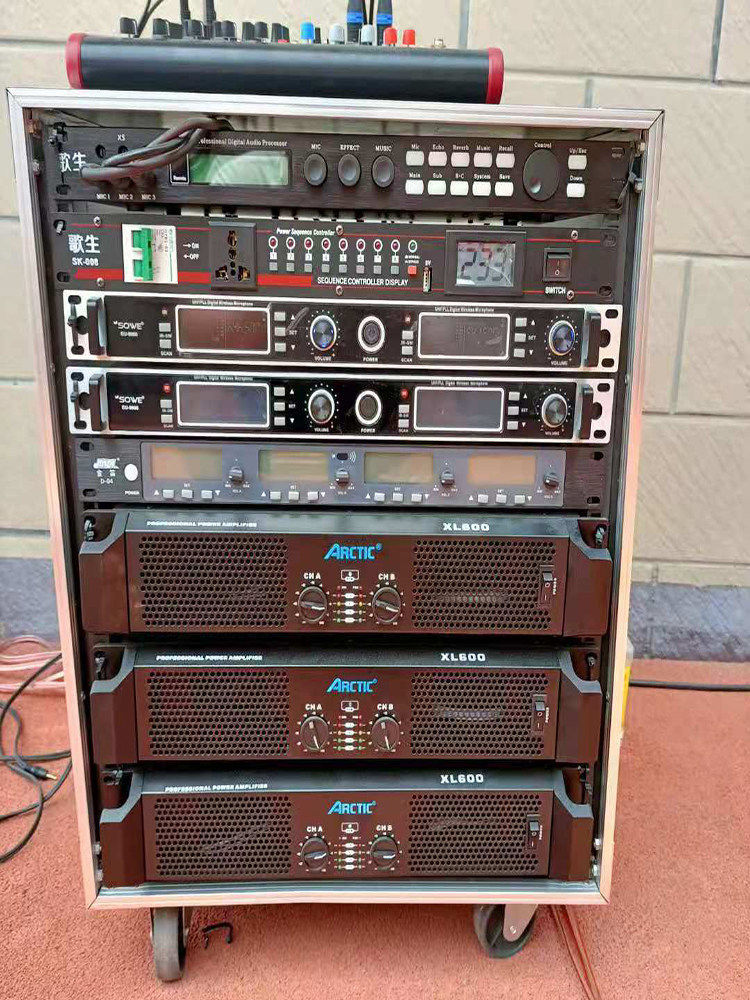 调音台9U航空箱机柜功放音响机柜移动机箱机柜功放机柜音响柜
