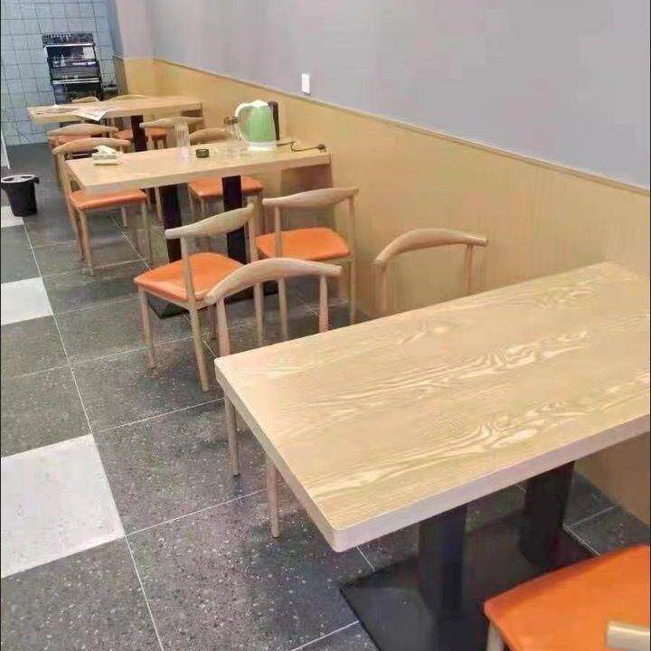 餐桌饭店食堂小吃店桌椅快餐店桌椅面馆奶茶甜品麻辣烫桌椅