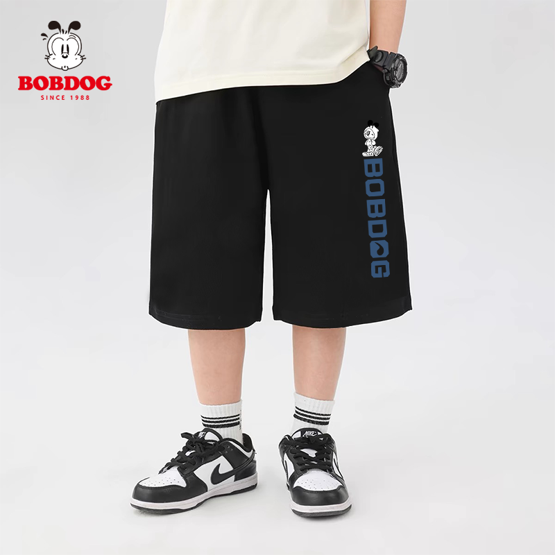 巴布豆儿童夏季裤子纯棉100新款男孩运动裤帅气百搭休闲男童短裤