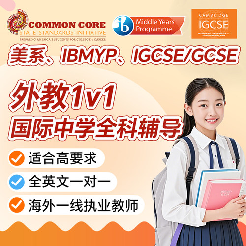 外教1v1网课国际中学IBMYP/IGCSE/美系直播在线物理化学生物数学