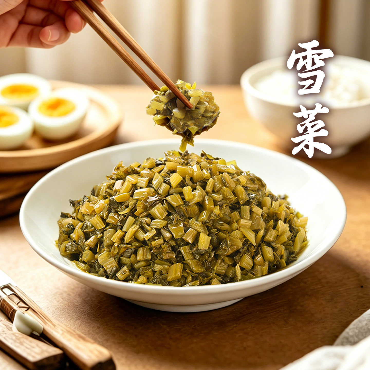 三丰可味 宁波雪菜 传统盐渍 新鲜雪里蕻 腌制咸榨菜 酸菜下饭菜