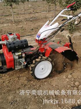 旋转直连四驱土壤耕整微耕机 192柴油旋耕培土果园除草翻土微耕机
