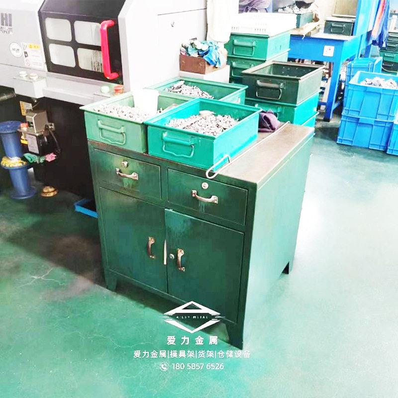 车间承重稳固金属料箱工业级可叠加周转箱防锈物流仓储用具